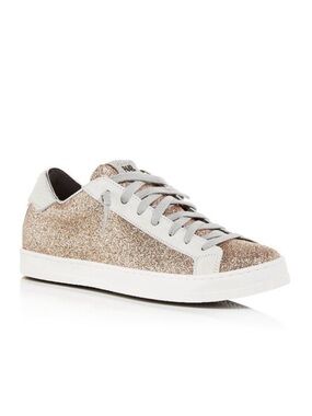 NWT! P448 John Glitter Yeti Rose Gold
EUC Calf Hair Sneakers Size 38